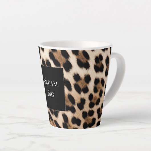 Creme Leopard Milchtasse (Rechte Ecke)
