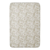 Creme Leopard Print Badematte (Vorderseite Vertikal)