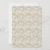 Creme Leopard Print Einladung (Rückseite)