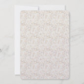 Creme Leopard Print Einladung (Rückseite)