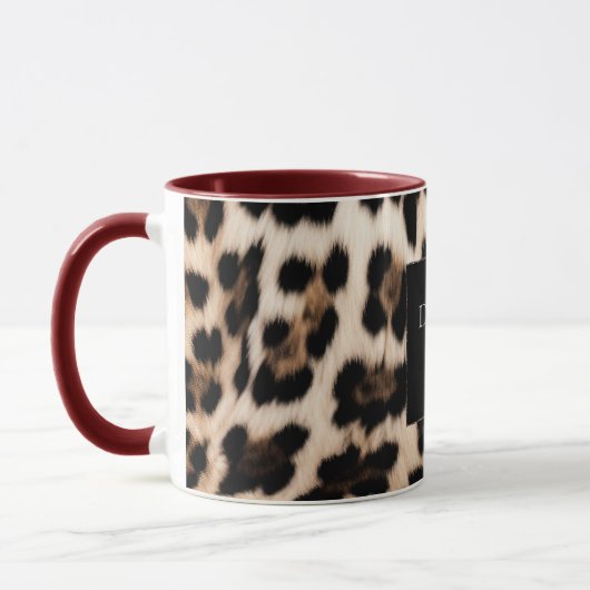Creme Leopard Tasse (Links)