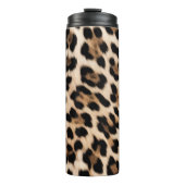 Creme Leopard Thermosbecher (Vorderseite)