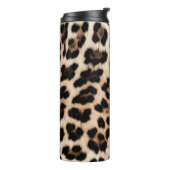 Creme Leopard Thermosbecher (Nach links gedreht)