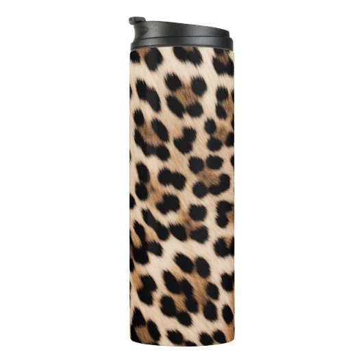 Creme Leopard Thermosbecher (Nach rechts gedreht)