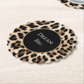 Creme Leopard Untersetzer (angewinkelt)