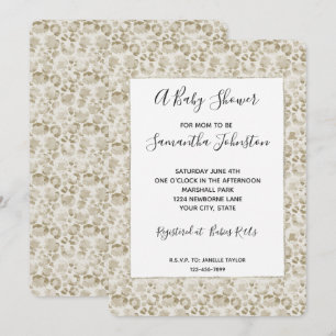 Creme Leopardenprint Einladung