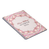 Creme Liebe Hört Pink Pastel Lace Notebook Notizblock (Rechte Seite)