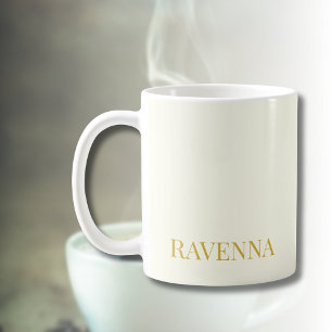 Creme Luxus Schriftart Benutzername Geschenk für S Kaffeetasse