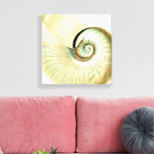 Creme Mint Beach Muschel Leinwanddruck (Insitu (Wohnzimmer))