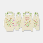 Creme mit Blütenstoff Geschenkschachtel (Ungefaltet)