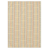 Creme mit gestrichelten Streifen in vielen Farben Tischdecke (Vorderseite)