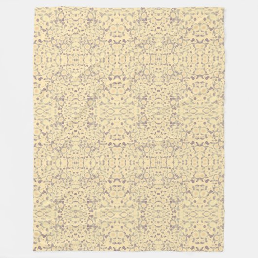 Creme mit Lila Fleecedecke (Vorderseite)