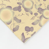 Creme mit Lila Fleecedecke (Ecke)