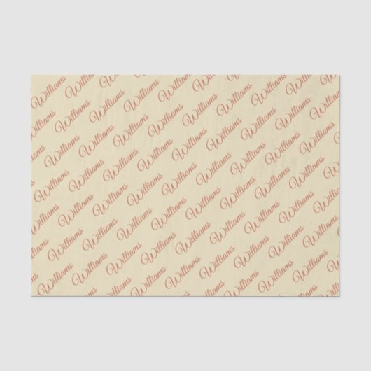 Creme mit Rosttext Seidenpapier (Vorderseite)