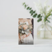 Creme Modern Foto | Fotografie Visitenkarte (Stehend Vorderseite)