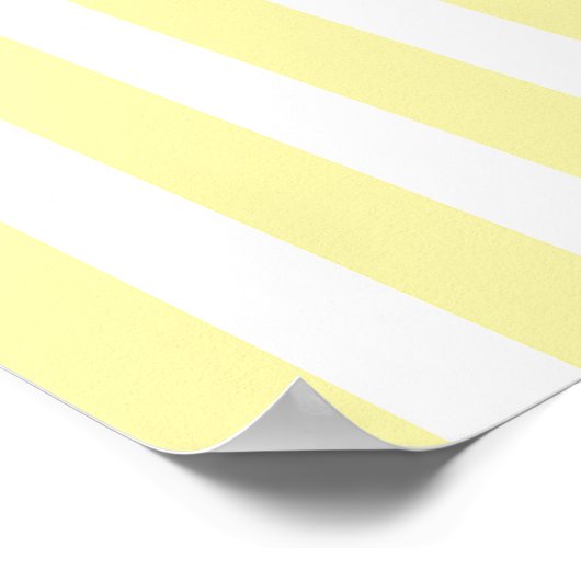 Creme Modern Stripes Poster (Ecke)