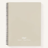 Creme Notizblock (Vorderseite)