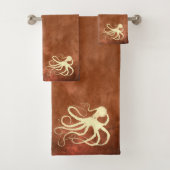 Creme Octopus on Chocolate - Set Handtuch (Insitu)