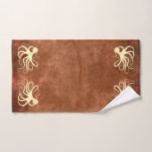 Creme Octopus on Chocolate - Set Handtuch (Handtuch)