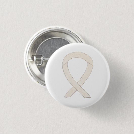 Creme oder Elfenbein-Buttone Button (Vorne & Hinten)