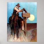 Creme of Wheat Cowboy Postman N C Wyeth Circa 1908 Poster (Vorne)