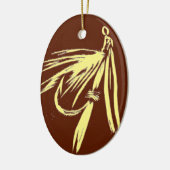 Creme on Brown Net Fly Weihnachtsschmuck (Links)