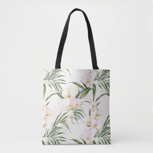 Creme-Orchid-Blume Tasche (Vorderseite)