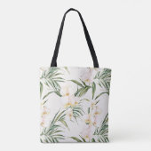 Creme-Orchid-Blume Tasche (Rückseite)