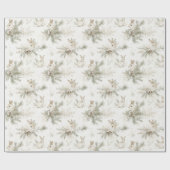 Creme-Osterhasen-Weihnachtshasen Geschenkpapier (Flach)