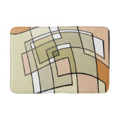 Creme Pastel Herbst Abstrakte Kunst Badematte (Vorderseite)