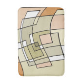 Creme Pastel Herbst Abstrakte Kunst Badematte (Vorderseite Vertikal)