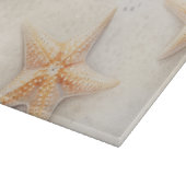Creme Peach Beach Starfish Schneidebrett (Ecke)