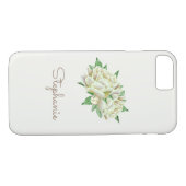 Creme Peonies Hübsch Watercolor Case-Mate iPhone Hülle (Rückseite (Horizontal))