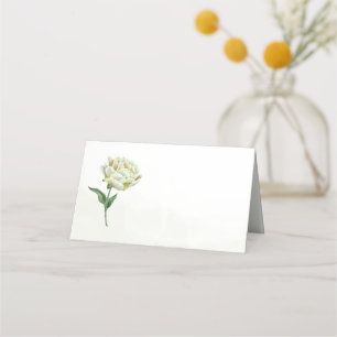 Creme Peony Platzkarten