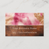 Creme Pink Gold Cream Südwest Cowgirl Cowhide Visitenkarte (Vorderseite)