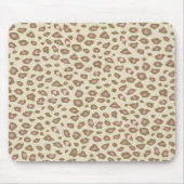 Creme Pink Leopard Print Mousepad (Vorne)
