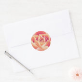 Creme Pink Rose Sticker (Umschlag)
