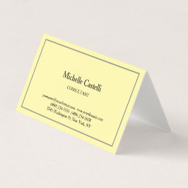 Creme Premium Linen Beruflich Einzigartig klassisc Visitenkarten