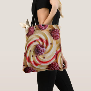Creme-Raspberwirbel - Süße Dessert-Ästhetik Tasche