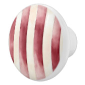 Creme Red Stripes Keramikknauf (Rechts)