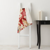 Creme Red Western Cowhide Sherpadecke (Beispiel)