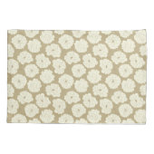 Creme Rose auf goldbeige - nahtlos. Kissenbezug (Rückseite)