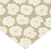 Creme Rose auf Golden Beige - nahtlos. Kurzer Tischläufer (Ecke)