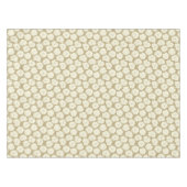 Creme Rose auf Golden Beige - nahtlos. Tischdecke (Vorderseite (Horizontal))