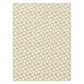 Creme Rose auf Golden Beige - nahtlos. Tischdecke (Vorderseite)