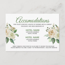 Creme Rose Florentiner Wasserfarben Unterkunft Kar Begleitkarte