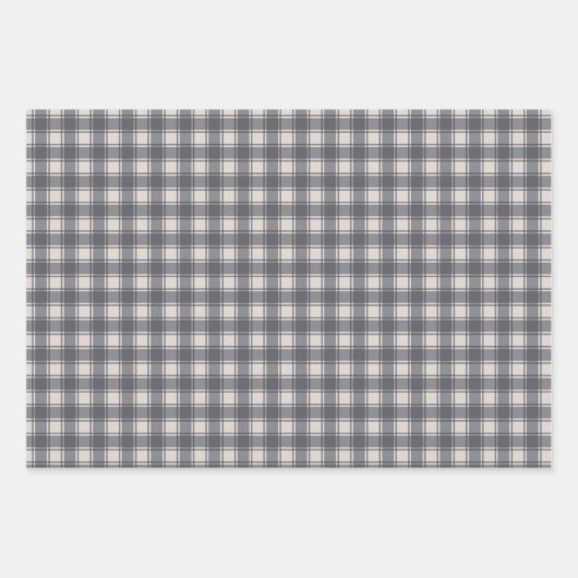 Creme Rose Herbst Berries Blumengraue Mix Geschenkpapier Set (Vorderseite 3)