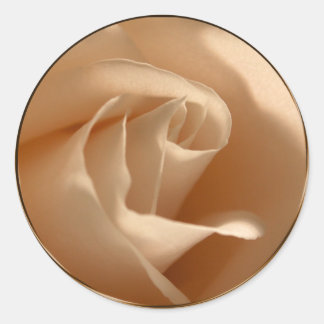 Creme Rose Hochzeit Umschlag Aufkleber