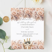 Creme Rose Hochzeitsempfang