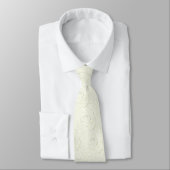 Creme Rose Petals Sketch Neck Tie Krawatte (Gebunden)